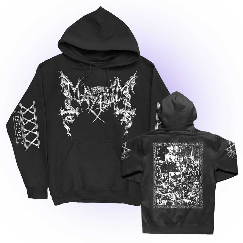 40th Anniv. Collage Pullover Hoodie (Black) T-Shirts, Sweatshirt | CoreVibeTees.com