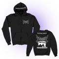 Deathcrush Zip Up Hoodie (Black) T-Shirts, Sweatshirt | CoreVibeTees.com