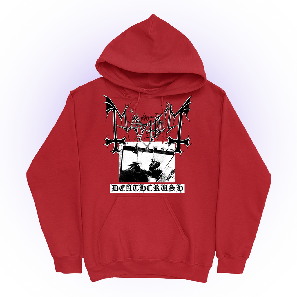 Deathcrush Pullover Hoodie (Red) T-Shirts, Sweatshirt | CoreVibeTees.com (Image 1)