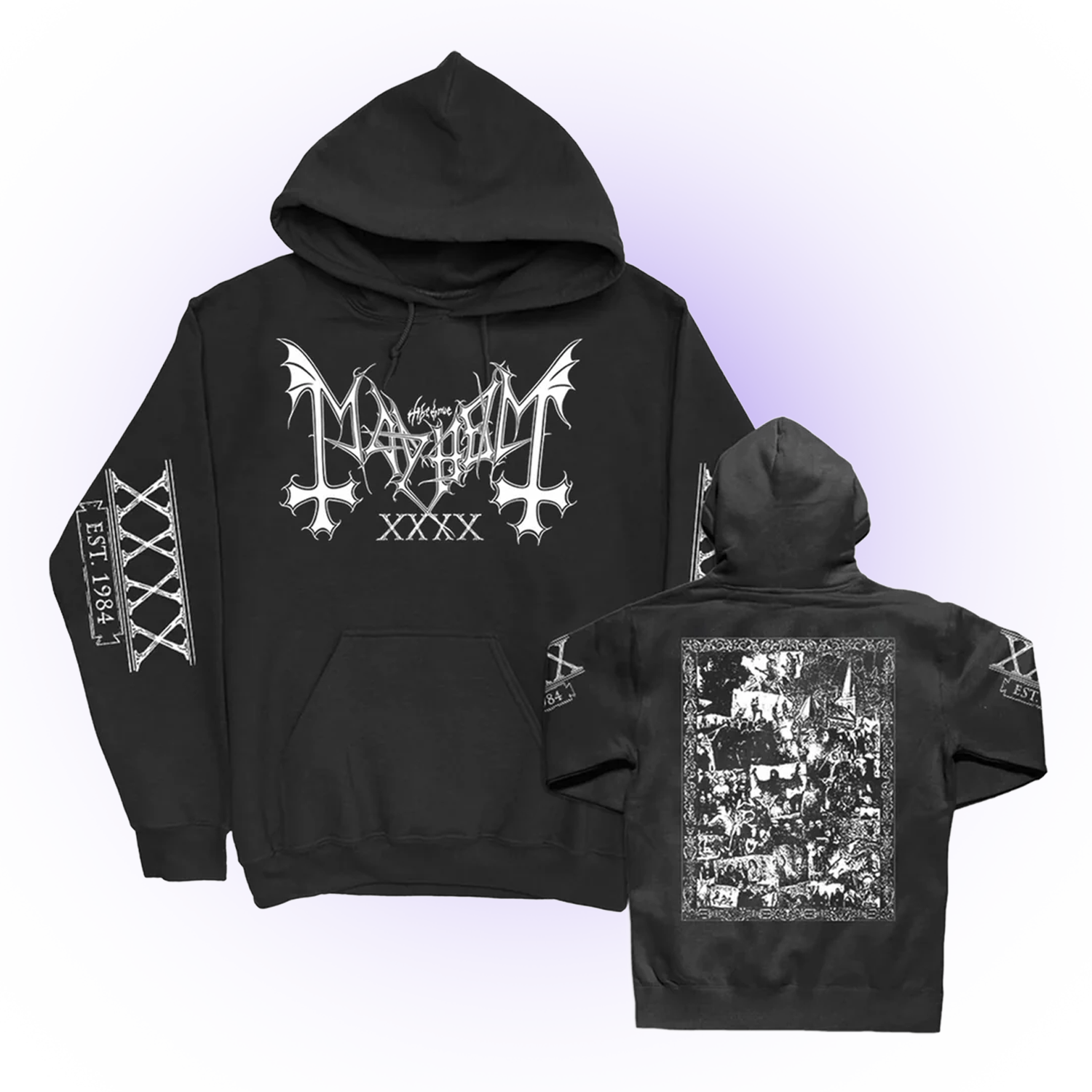 40th Anniversary Alternate Pullover Hoodie (Black) T-Shirts, Sweatshirt | CoreVibeTees.com