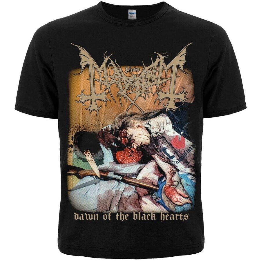 Mayhem The Dawn of the Black Hearts T-Shirt Hoodie, Sweatshirt | CoreVibeTees.com (Image 1)
