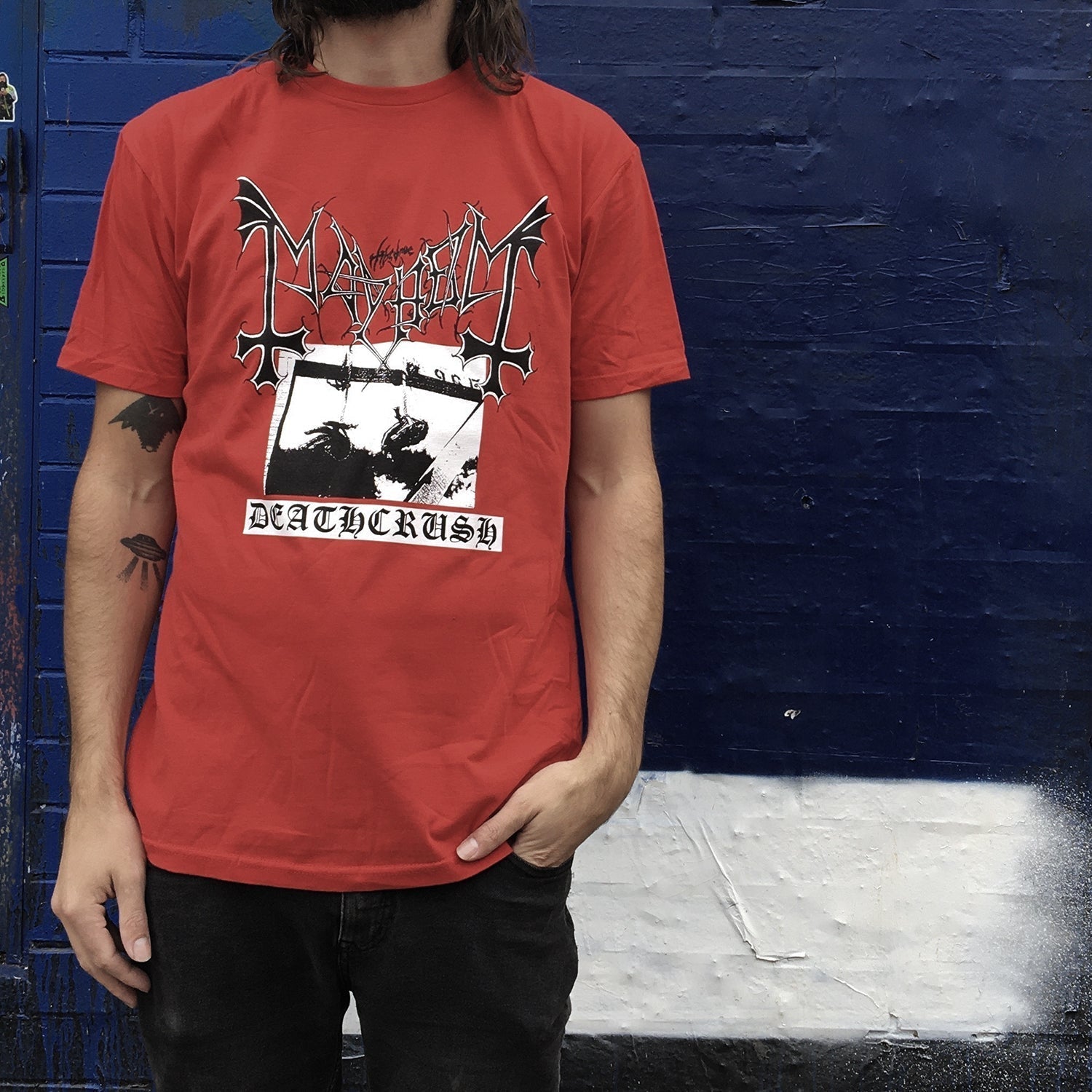 Deathcrush T-Shirt (Red) Hoodie, Sweatshirt | CoreVibeTees.com (Image 2)