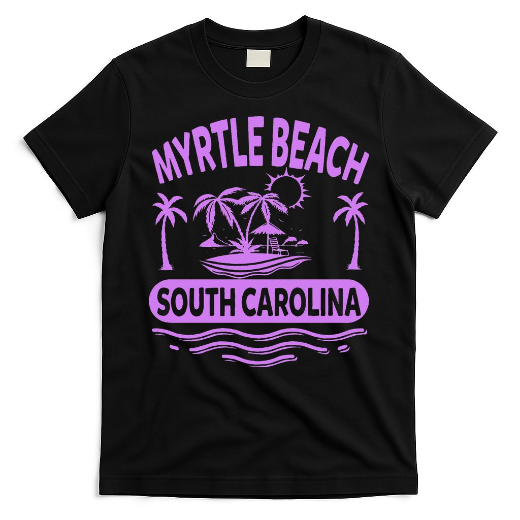 Myrtle Beach Womens Purple South Carolina Beach Vacation T-Shirt Hoodie, Sweatshirt | CoreVibeTees.com