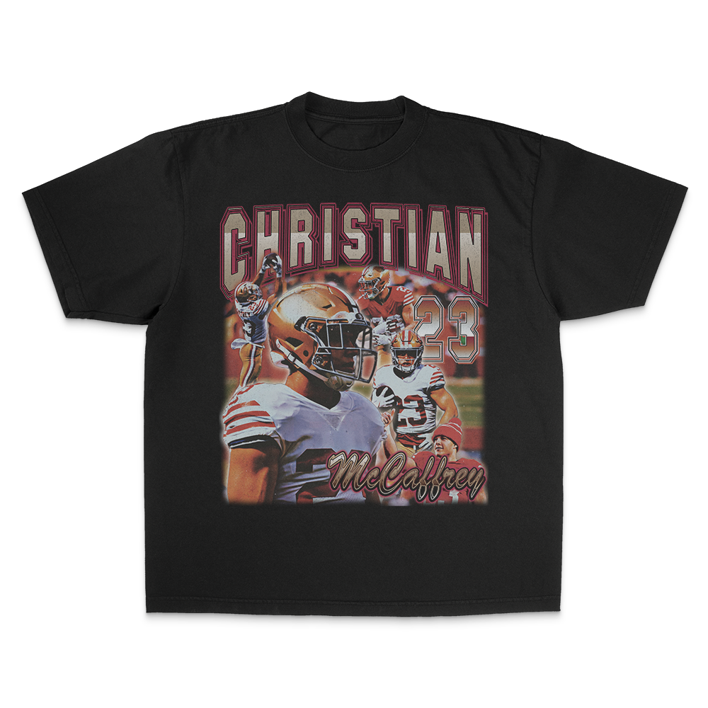 Christian McCaffrey Tee Hoodie, Sweatshirt | CoreVibeTees.com (Image 1)