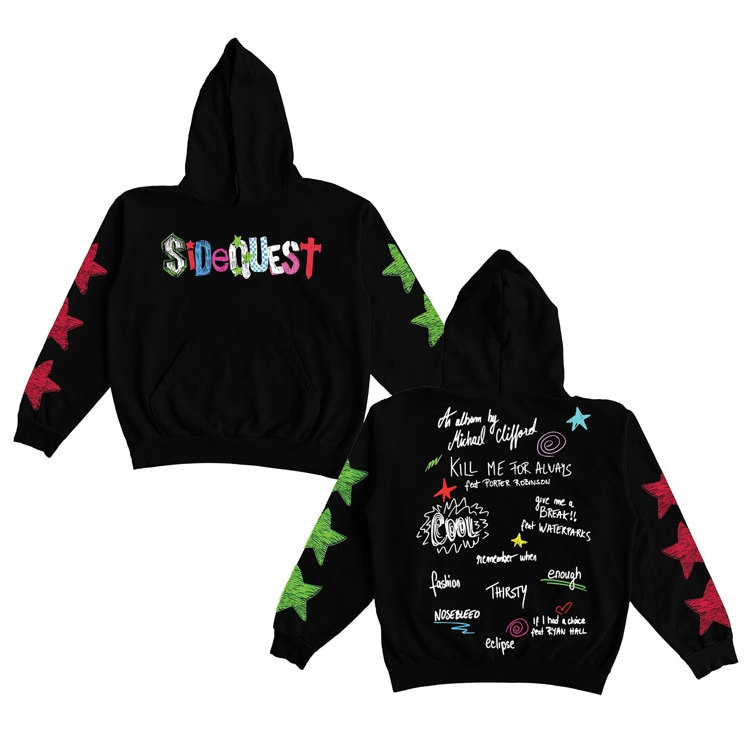 SIDEQUEST Hoodie (Black) T-Shirts, Sweatshirt | CoreVibeTees.com