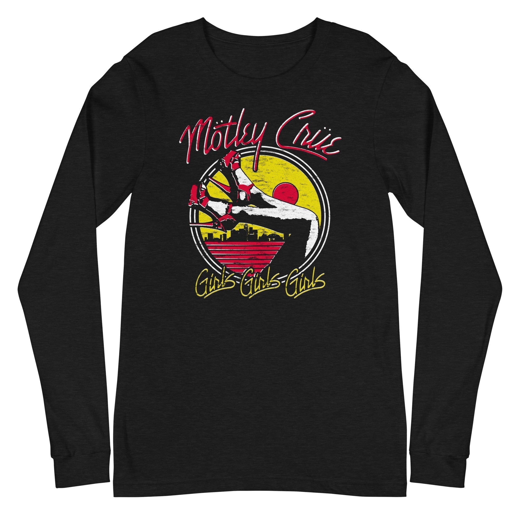 Motley Crue - Sunset Girls Long Sleeve T-Shirt Hoodie, Sweatshirt | CoreVibeTees.com
