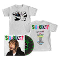 SIDEQUEST LP (Black Ice w/ Neon Green Splatter Deluxe Vinyl) + T-Shirt (White) Hoodie, Sweatshirt | CoreVibeTees.com
