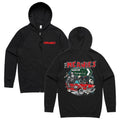 Shangri La Zip-Up Hoodie (Black) T-Shirts, Sweatshirt | CoreVibeTees.com (Image 1)