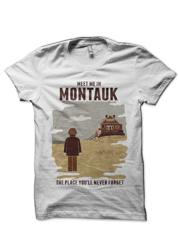 Meet Me In Montauk Half Sleeve White T-Shirt Hoodie, Sweatshirt | CoreVibeTees.com