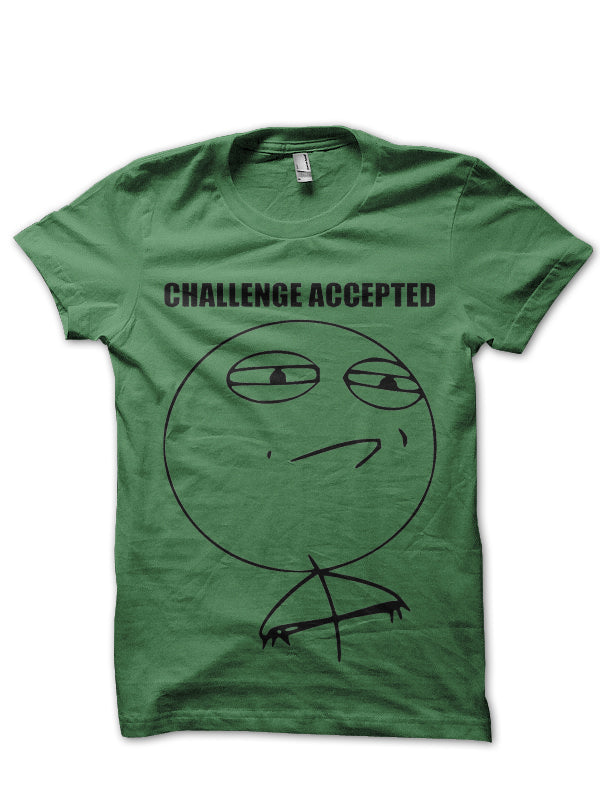 Challenge Accepted Green Tee Hoodie, Sweatshirt | CoreVibeTees.com
