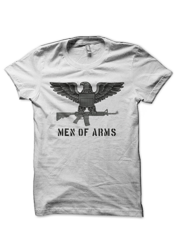 Men of Arms Militia White T-Shirt Hoodie, Sweatshirt | CoreVibeTees.com