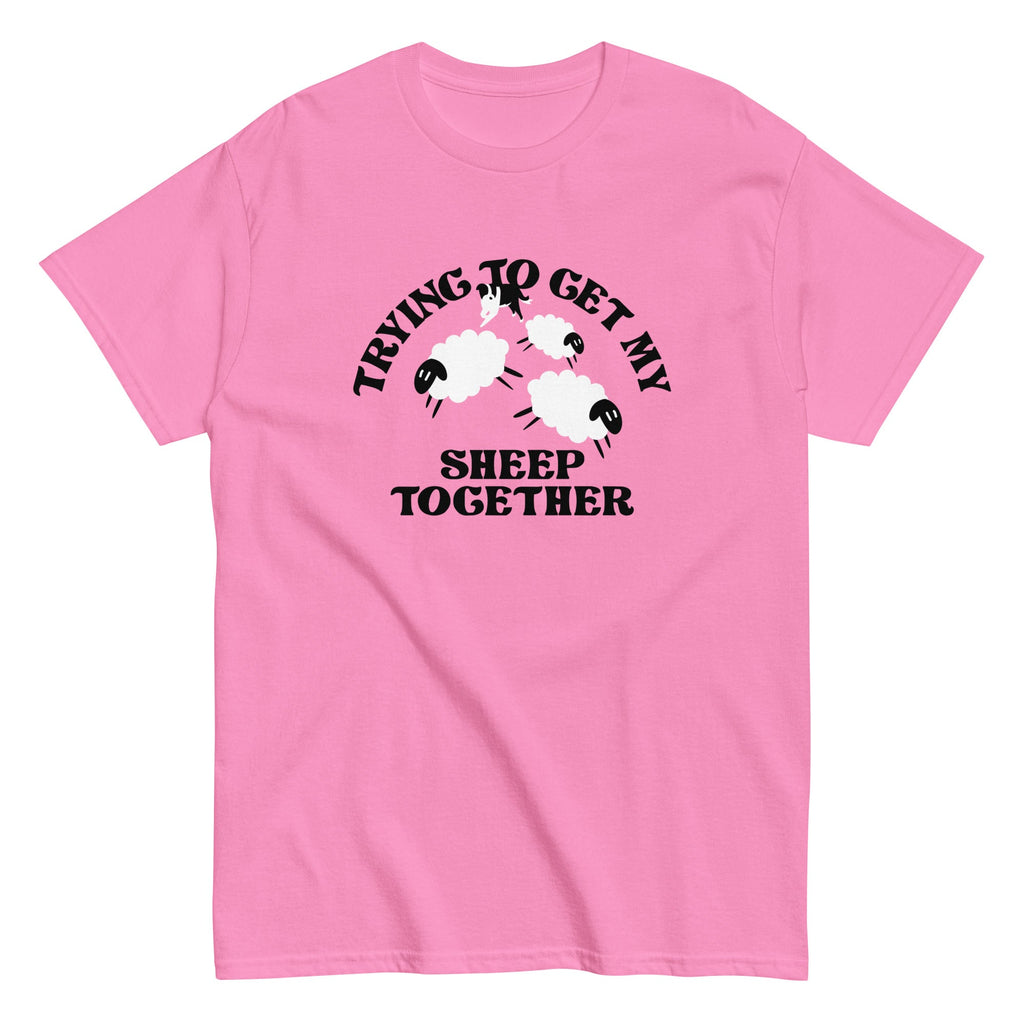 Trying To Get My Sheep Together Men's Classic Tee Hoodie, Sweatshirt | CoreVibeTees.com (Image 3)