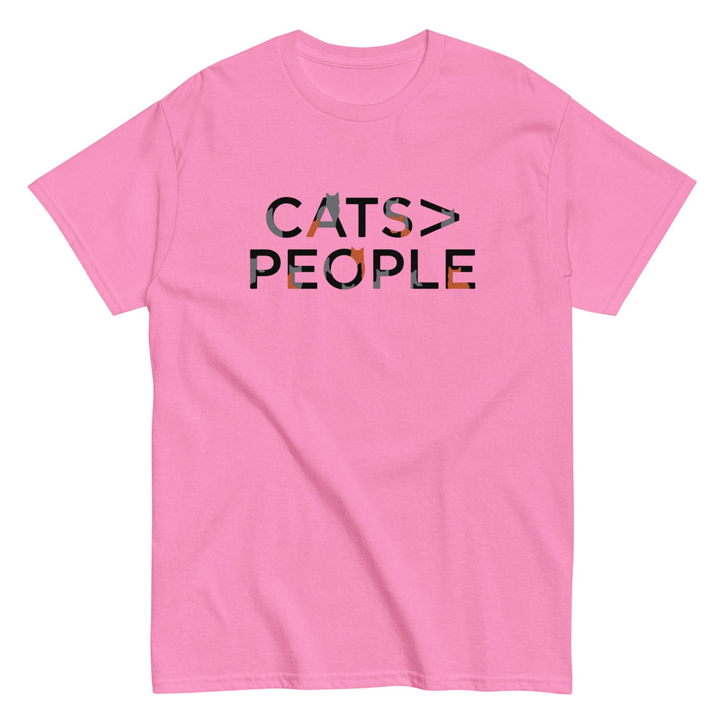 Cats>People Men's Classic Tee Hoodie, Sweatshirt | CoreVibeTees.com (Image 2)