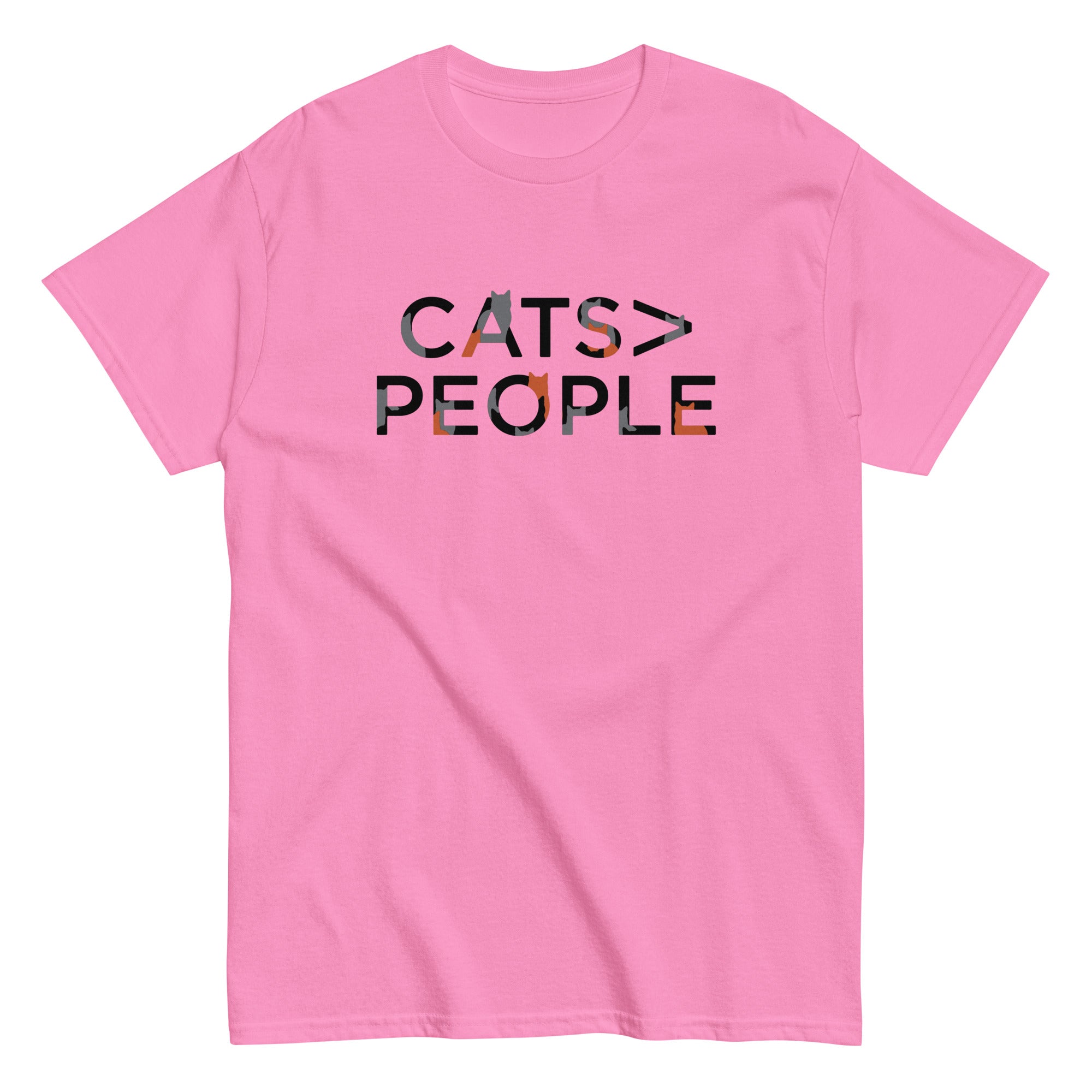 Cats>People Men's Classic Tee Hoodie, Sweatshirt | CoreVibeTees.com (Image 2)