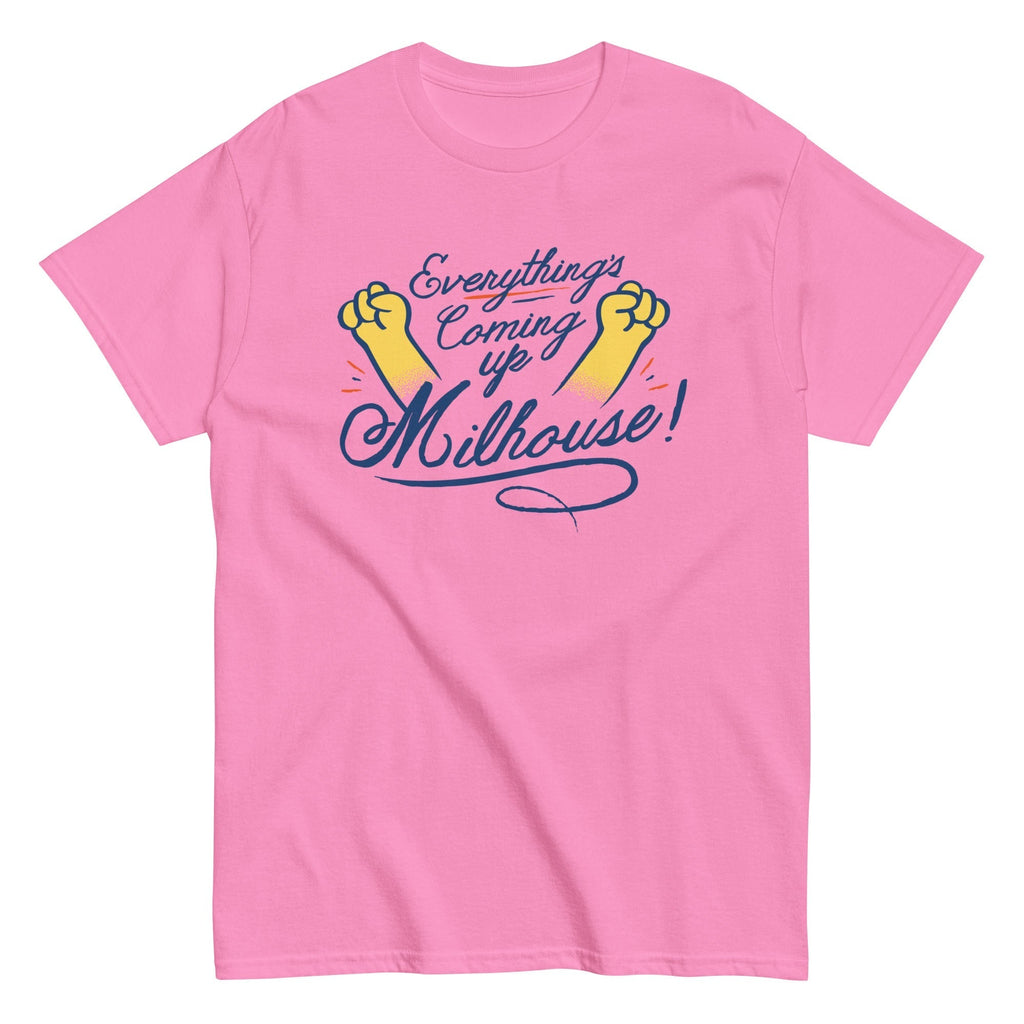 Everything's Coming Up Milhouse! Men's Classic Tee Hoodie, Sweatshirt | CoreVibeTees.com (Image 4)