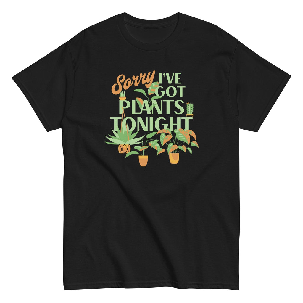 Sorry I've Got Plants Tonight Men's Classic Tee Hoodie, Sweatshirt | CoreVibeTees.com (Image 2)
