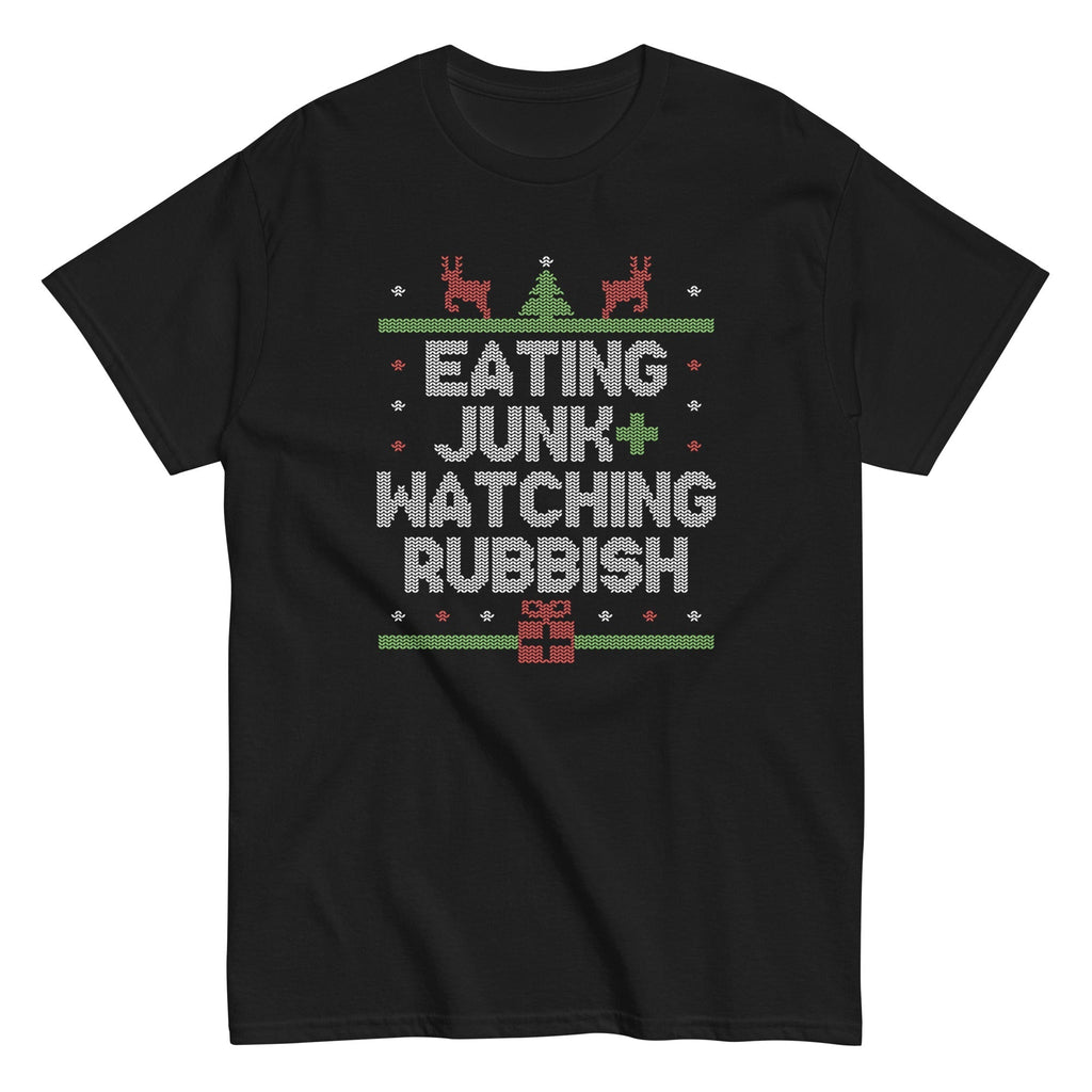 Eating Junk And Watching Rubbish Men's Classic Tee Hoodie, Sweatshirt | CoreVibeTees.com (Image 2)