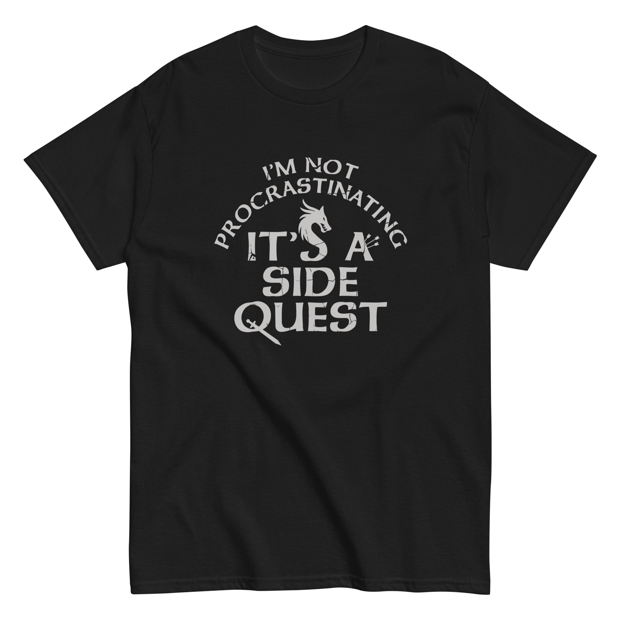 I'm Not Procrastinating, It's A Side Quest Men's Classic Tee Hoodie, Sweatshirt | CoreVibeTees.com (Image 1)