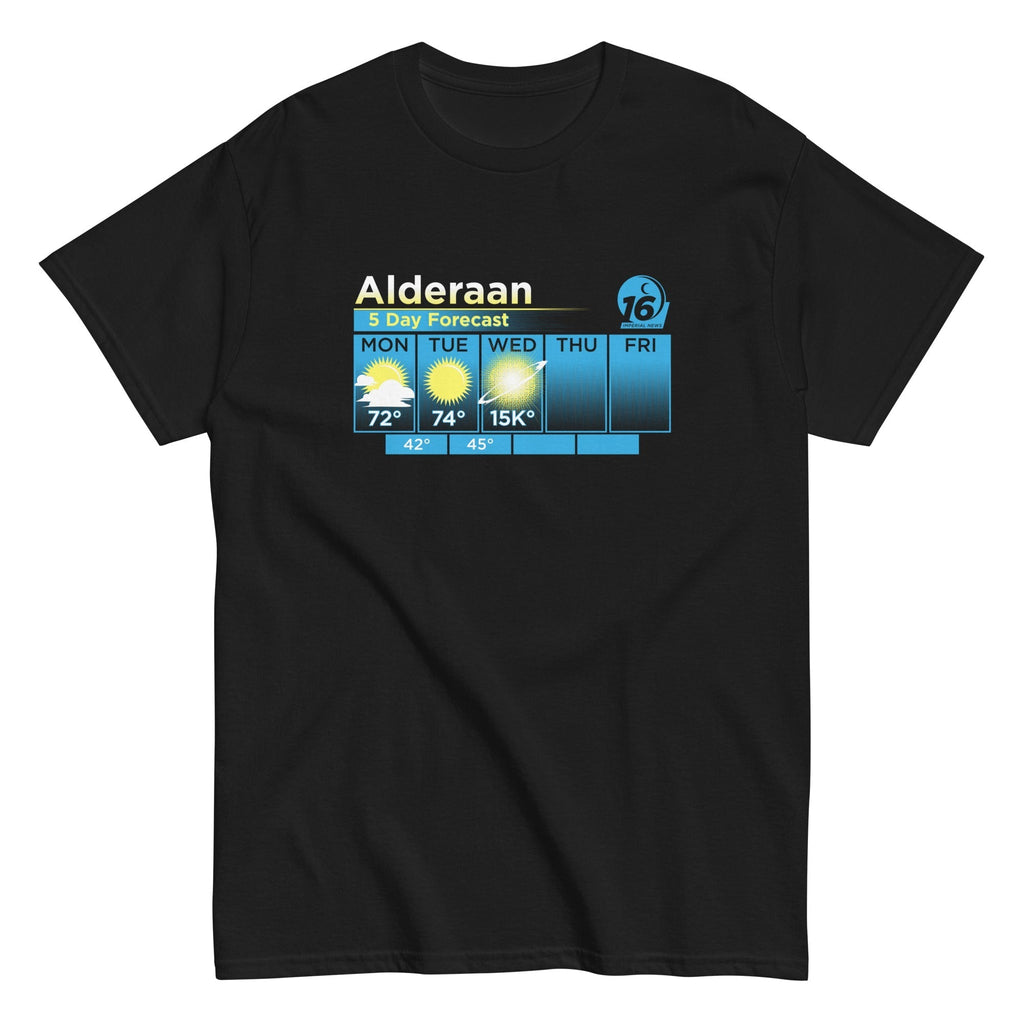 Alderaan 5 Day Forecast Men's Classic Tee Hoodie, Sweatshirt | CoreVibeTees.com (Image 2)