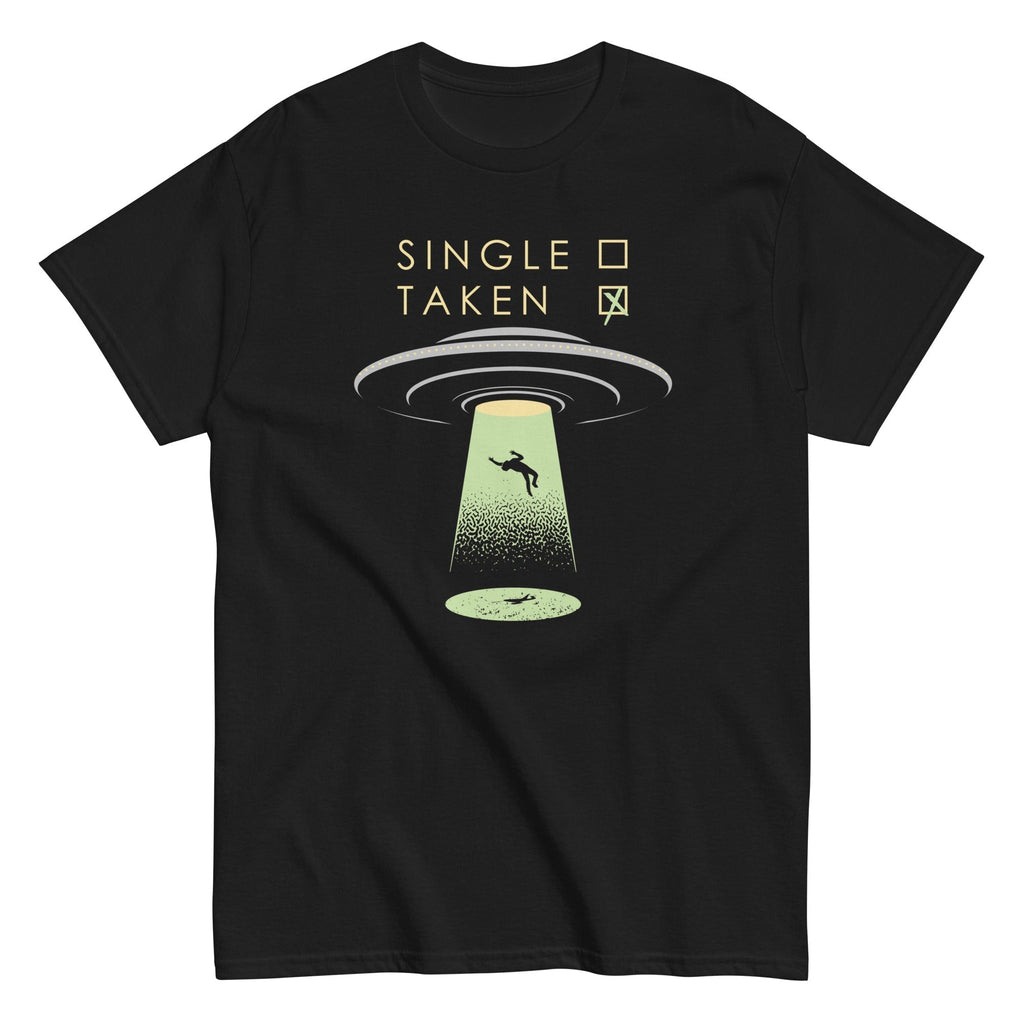 Single Taken UFO Men's Classic Tee Hoodie, Sweatshirt | CoreVibeTees.com (Image 2)