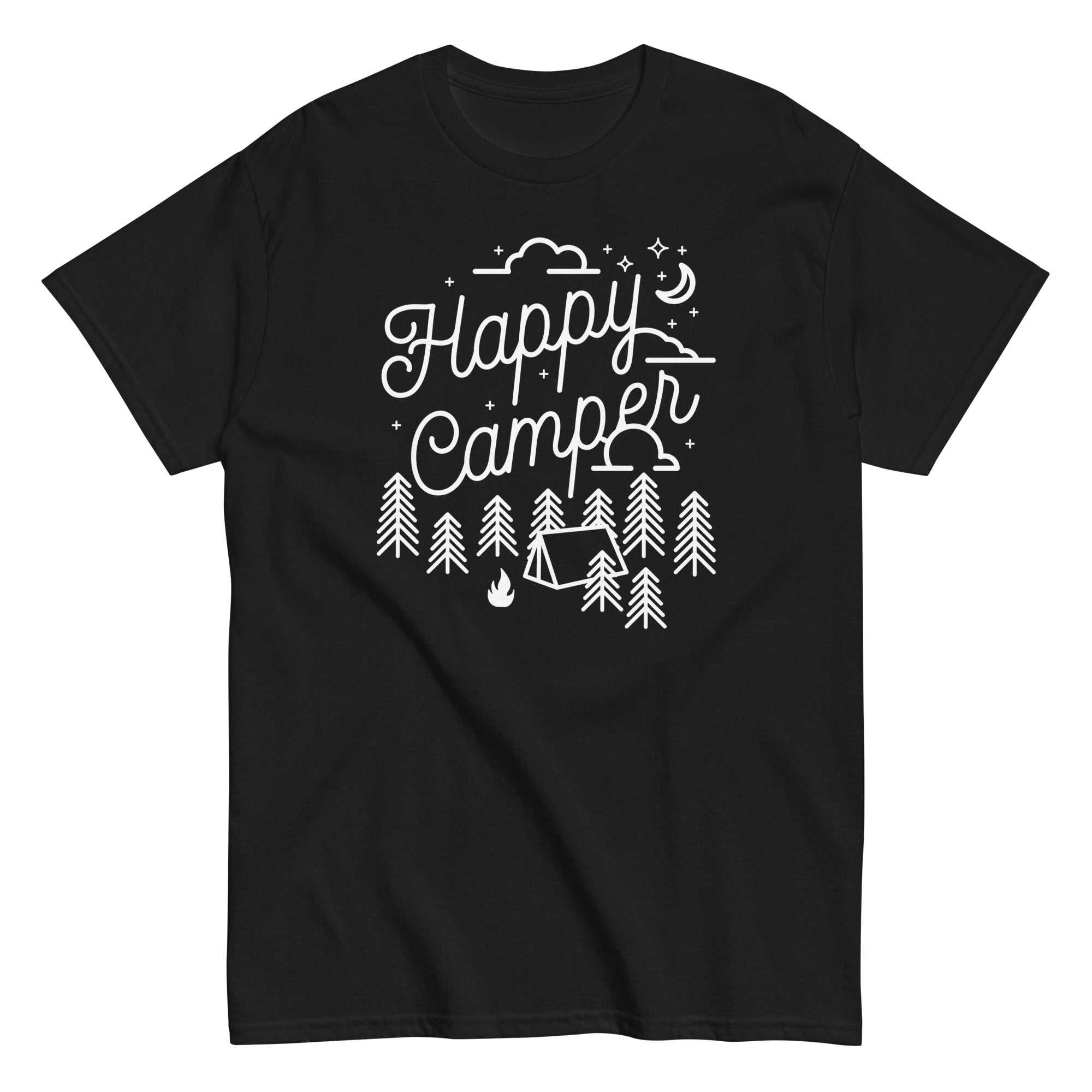 Happy Camper Men's Classic Tee Hoodie, Sweatshirt | CoreVibeTees.com (Image 2)