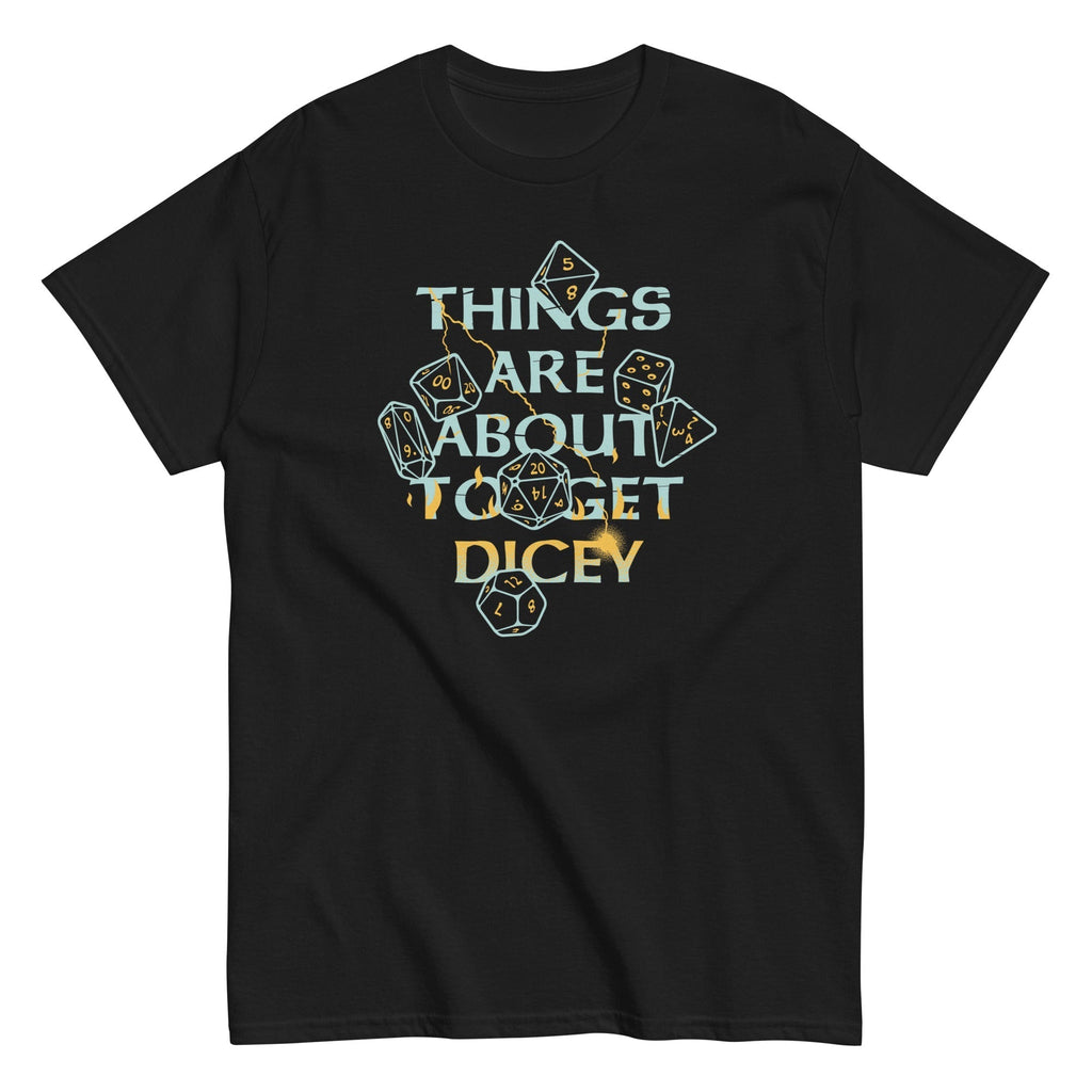 Things Are About To Get Dicey Men's Classic Tee Hoodie, Sweatshirt | CoreVibeTees.com (Image 2)