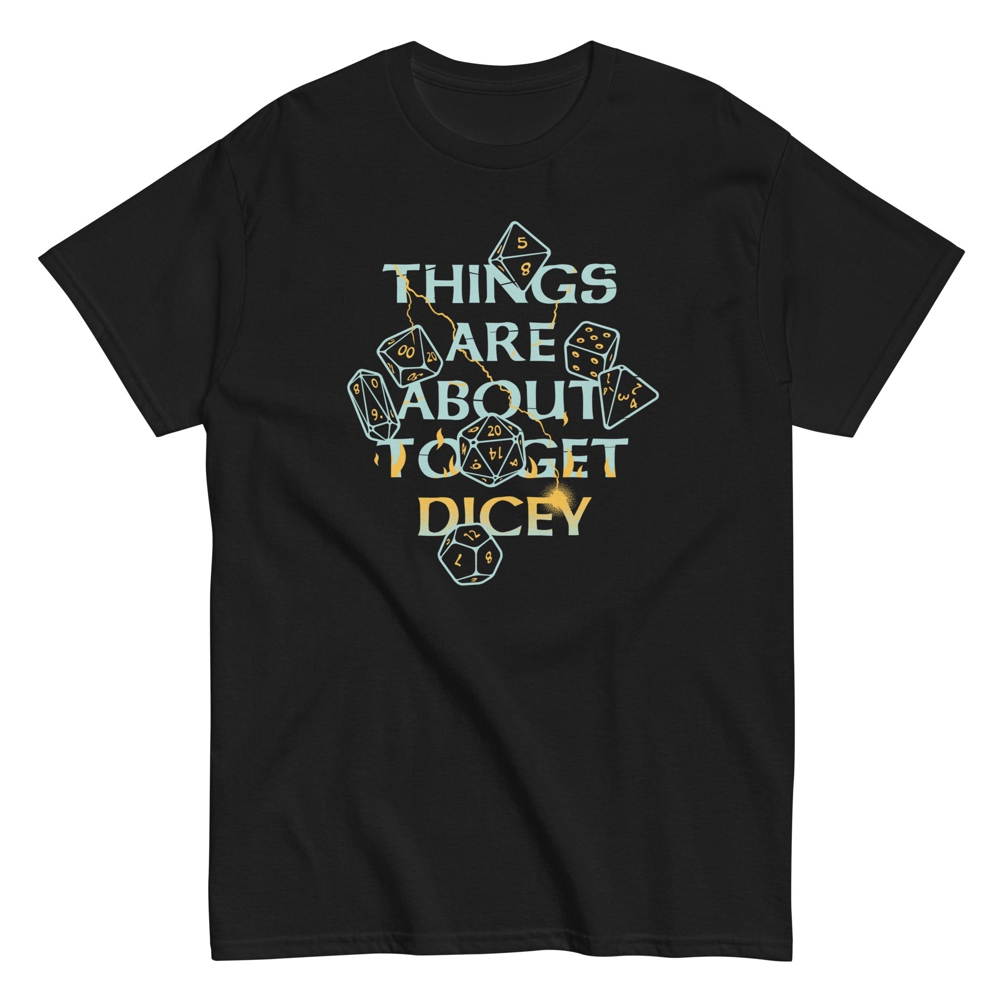 Things Are About To Get Dicey Men's Classic Tee Hoodie, Sweatshirt | CoreVibeTees.com (Image 2)