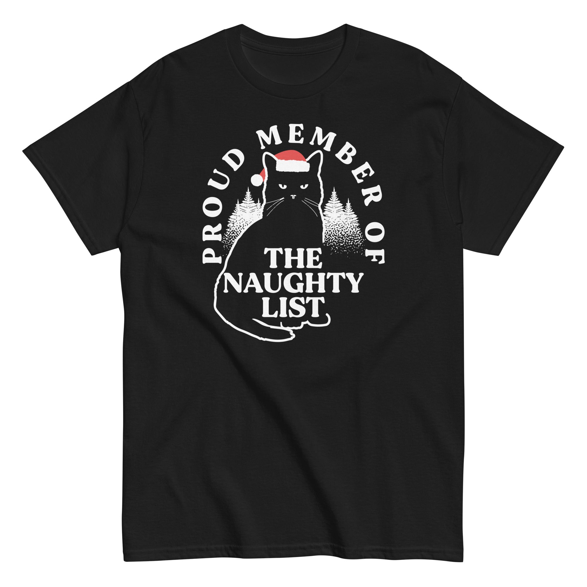 The Naughty List Men's Classic Tee Hoodie, Sweatshirt | CoreVibeTees.com (Image 2)