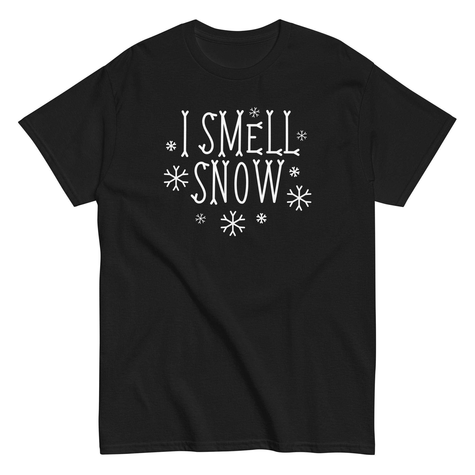 I Smell Snow Men's Classic Tee Hoodie, Sweatshirt | CoreVibeTees.com (Image 2)