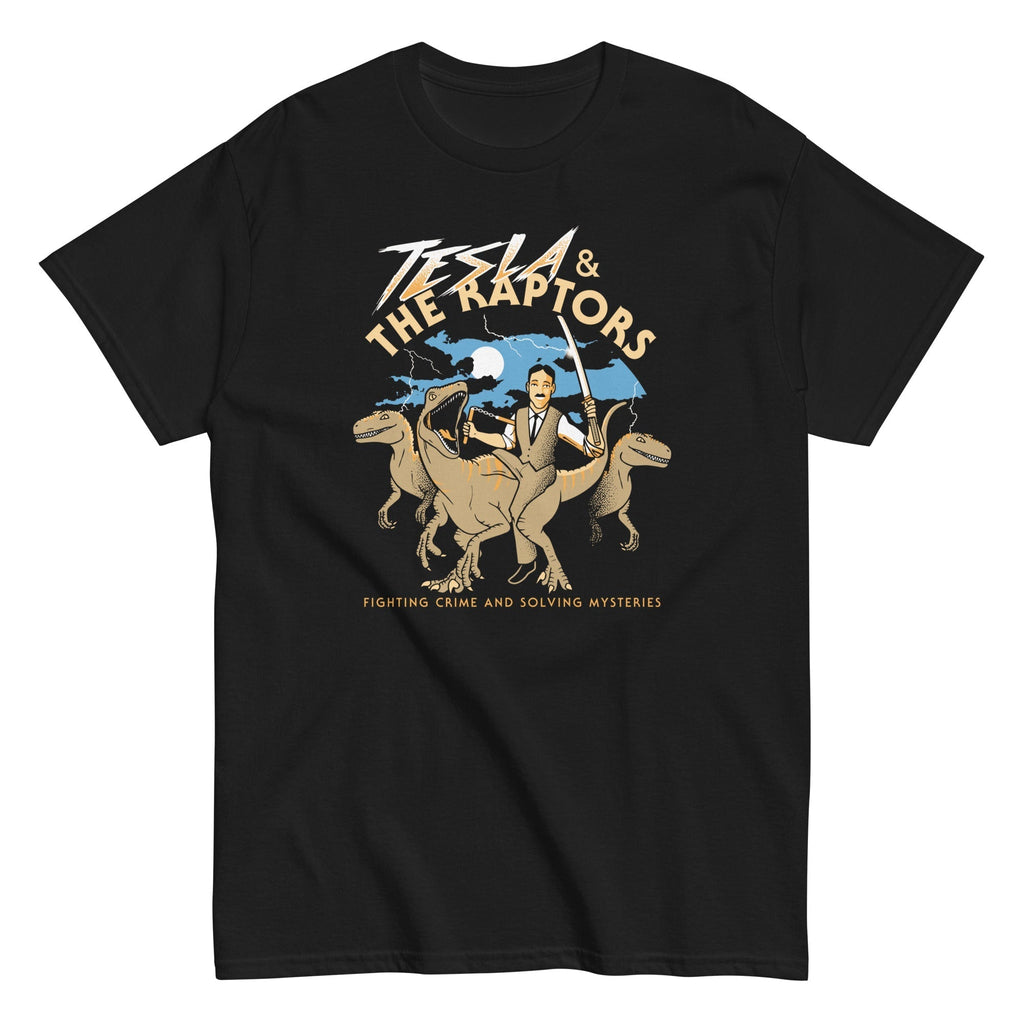 Tesla & The Raptors Men's Classic Tee Hoodie, Sweatshirt | CoreVibeTees.com (Image 1)