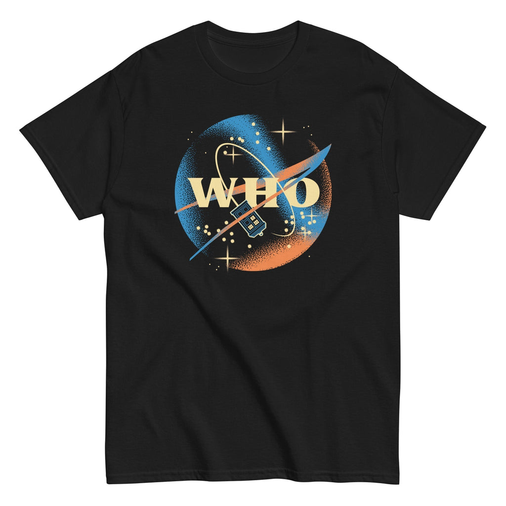 Who Space Administration Men's Classic Tee Hoodie, Sweatshirt | CoreVibeTees.com (Image 2)