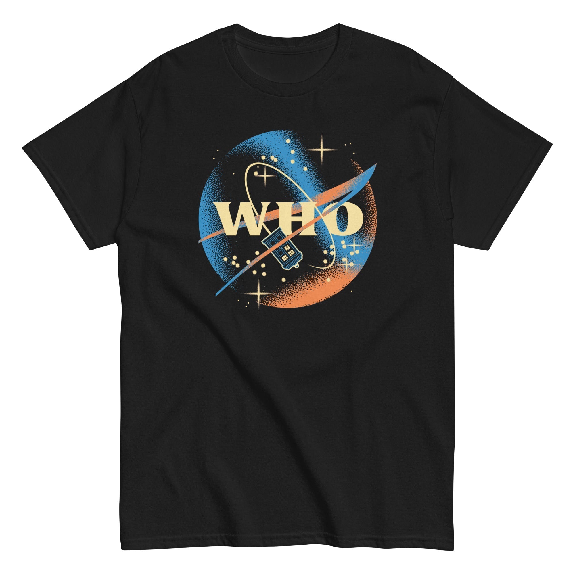 Who Space Administration Men's Classic Tee Hoodie, Sweatshirt | CoreVibeTees.com (Image 2)