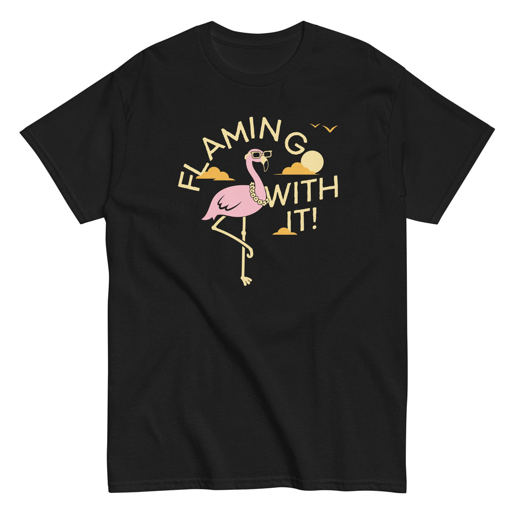 Flamingo With It Men's Classic Tee Hoodie, Sweatshirt | CoreVibeTees.com (Image 2)