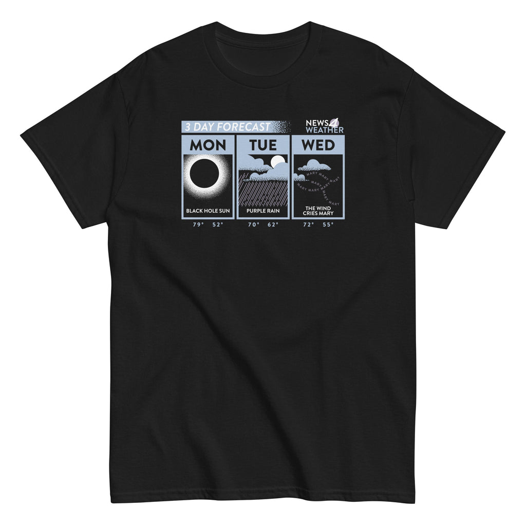 3 Day Forecast Men's Classic Tee Hoodie, Sweatshirt | CoreVibeTees.com (Image 1)