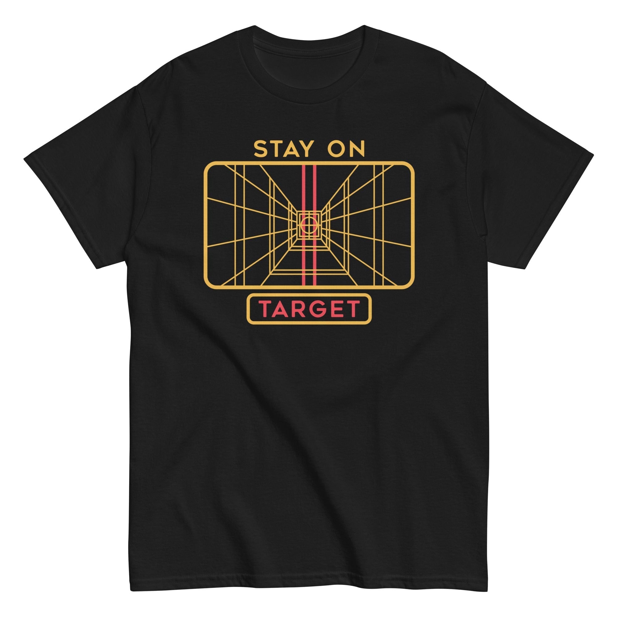 Stay On Target Men's Classic Tee Hoodie, Sweatshirt | CoreVibeTees.com (Image 1)
