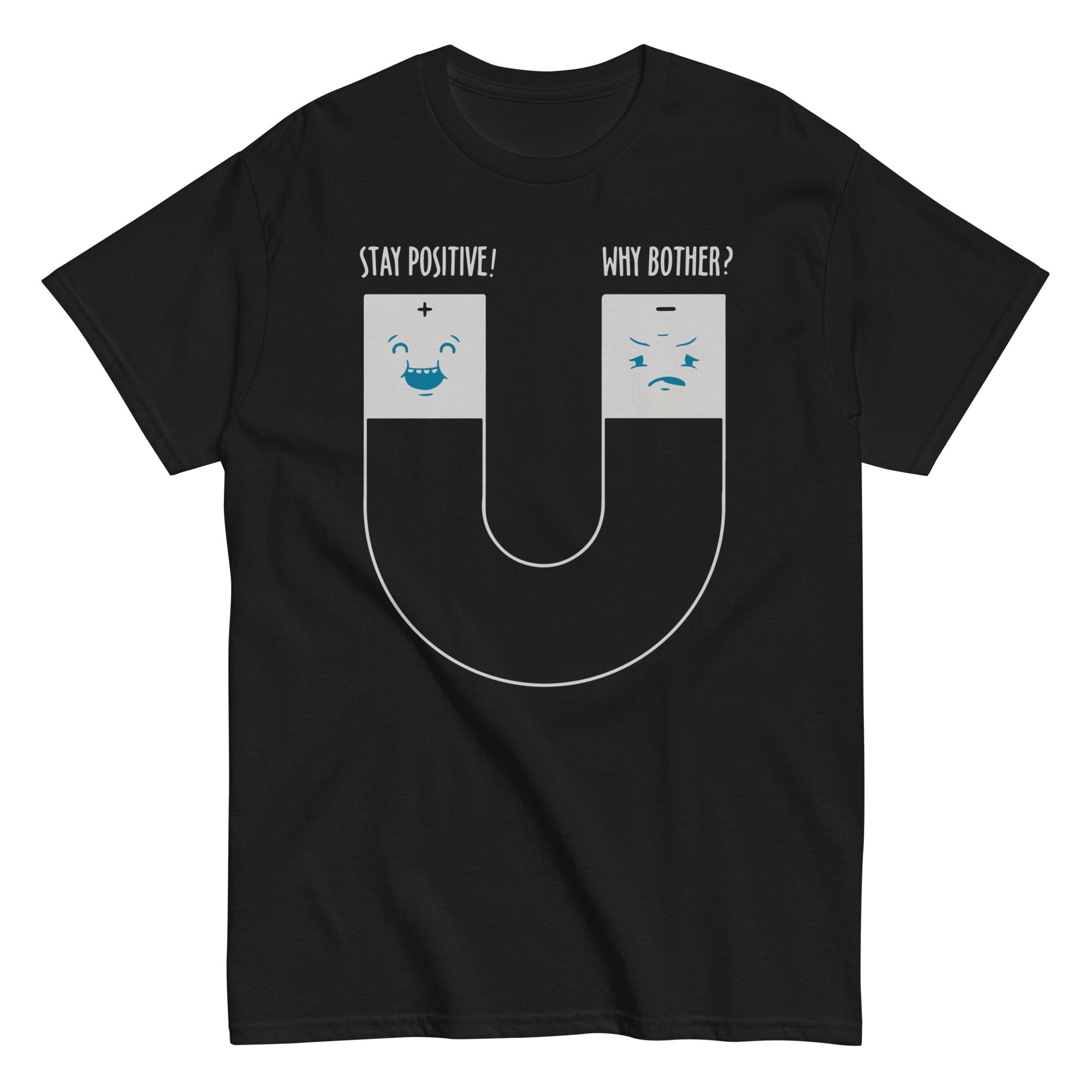 Stay Positive Men's Classic Tee Hoodie, Sweatshirt | CoreVibeTees.com (Image 2)