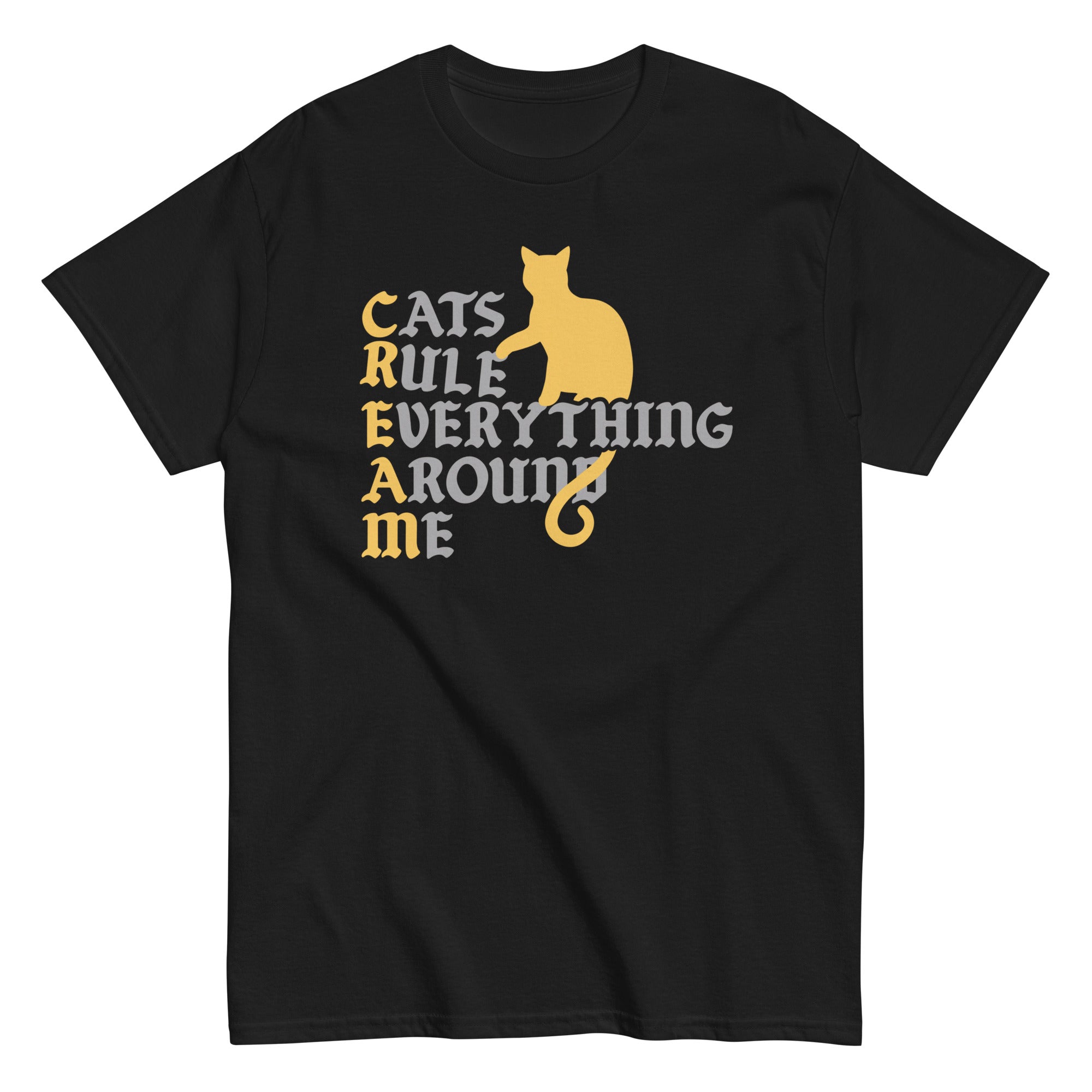 Cats Rule Everything Around Me Men's Classic Tee Hoodie, Sweatshirt | CoreVibeTees.com (Image 1)