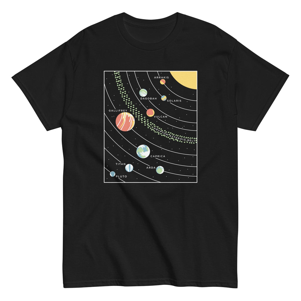 9 Planets Men's Classic Tee Hoodie, Sweatshirt | CoreVibeTees.com (Image 1)