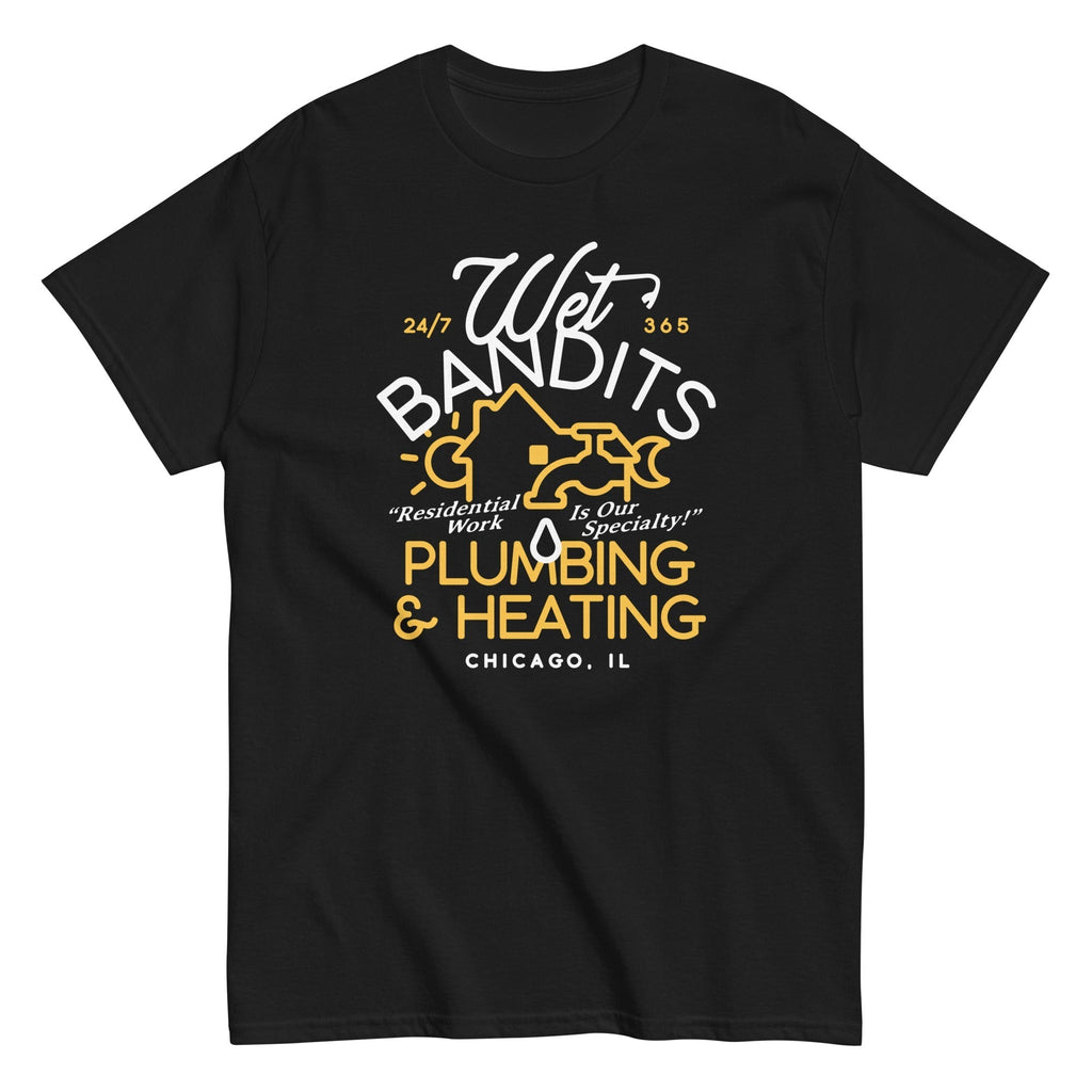 Wet Bandits Plumbing & Heating Men's Classic Tee Hoodie, Sweatshirt | CoreVibeTees.com (Image 4)