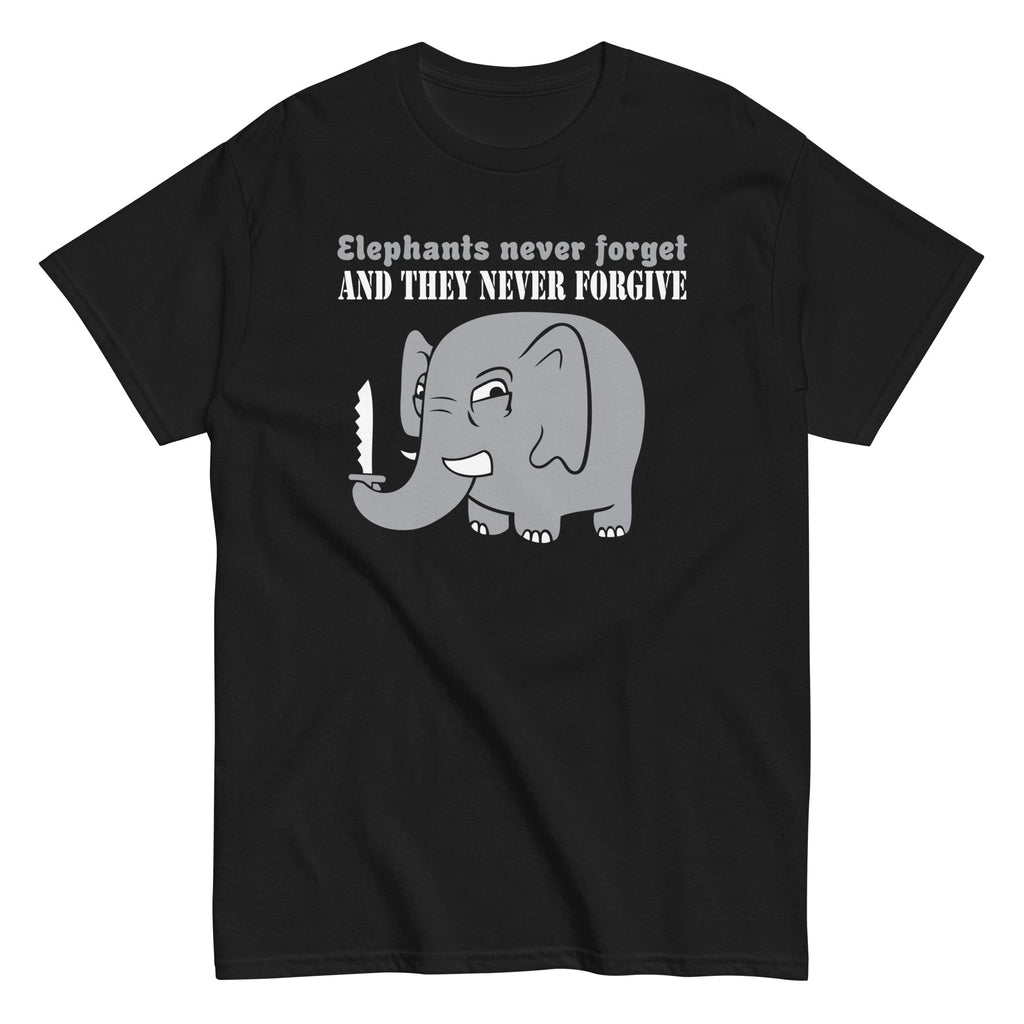 Elephants Never Forgive Men's Classic Tee Hoodie, Sweatshirt | CoreVibeTees.com (Image 2)
