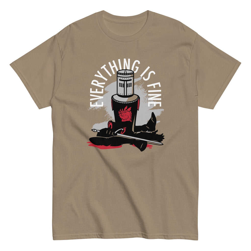 Everything Is Fine Men's Classic Tee Hoodie, Sweatshirt | CoreVibeTees.com (Image 3)