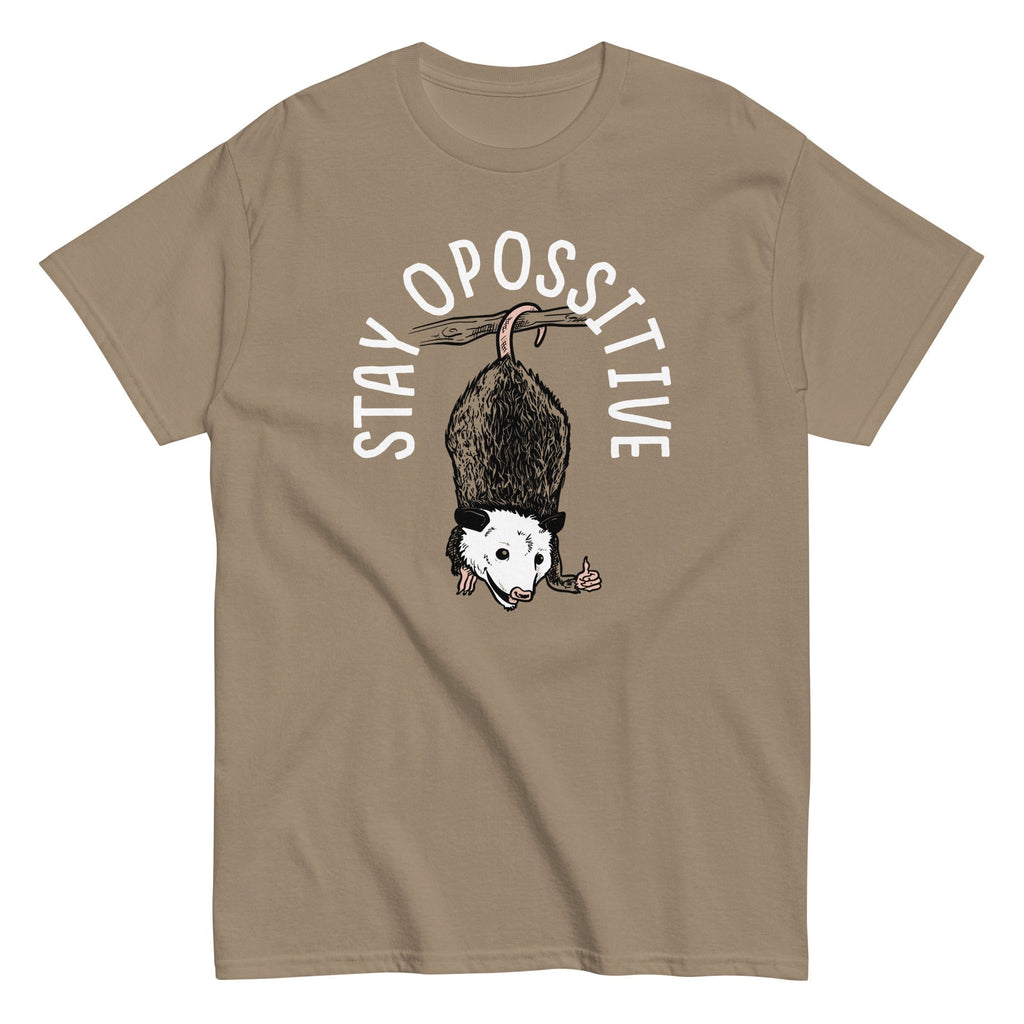 Stay Opossitive Men's Classic Tee Hoodie, Sweatshirt | CoreVibeTees.com (Image 4)