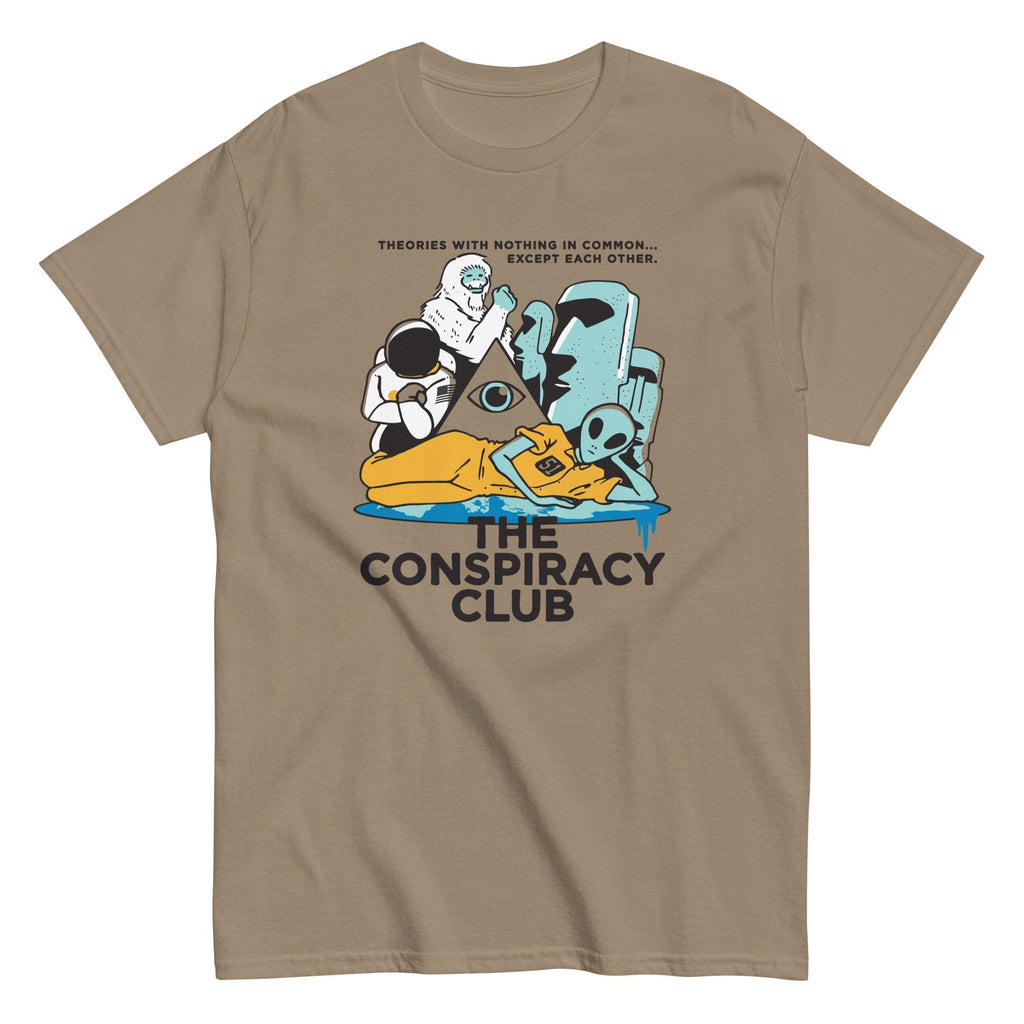 The Conspiracy Club Men's Classic Tee Hoodie, Sweatshirt | CoreVibeTees.com (Image 4)