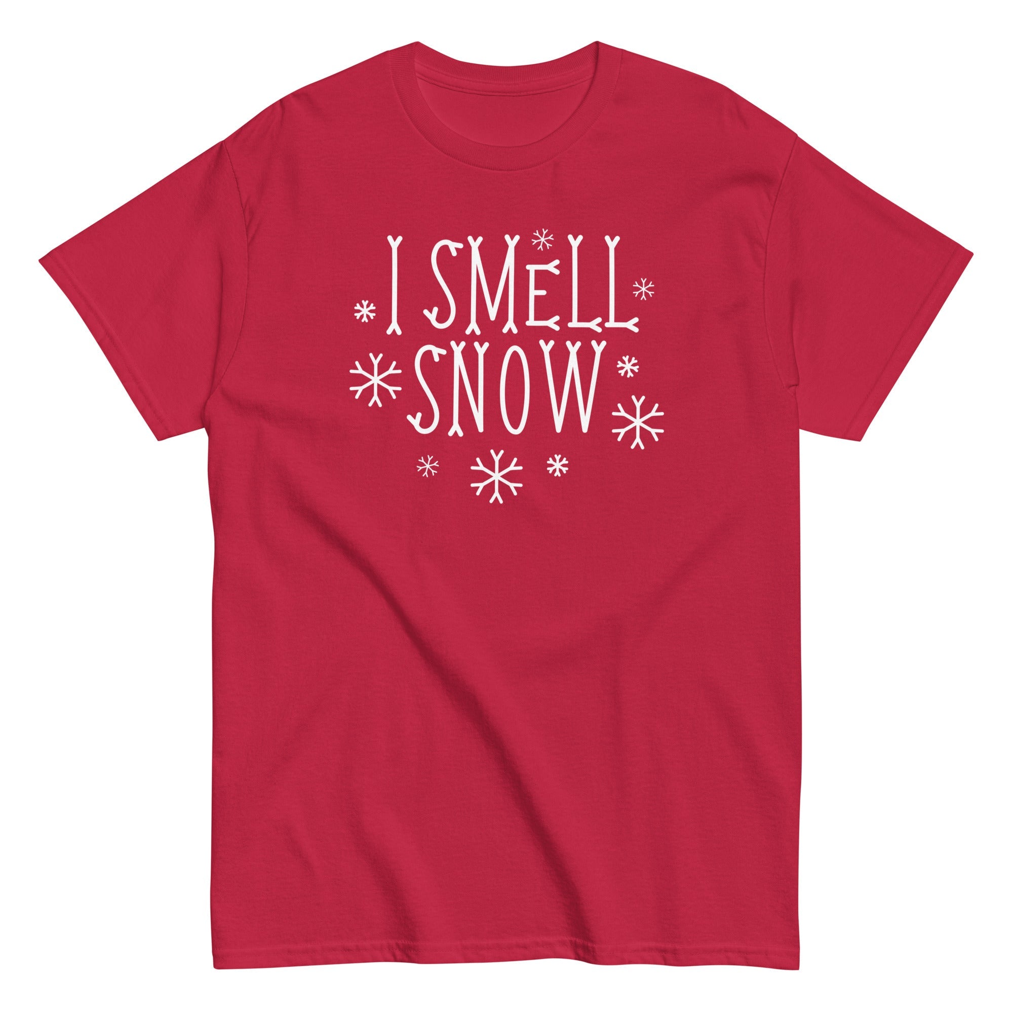 I Smell Snow Men's Classic Tee Hoodie, Sweatshirt | CoreVibeTees.com (Image 4)