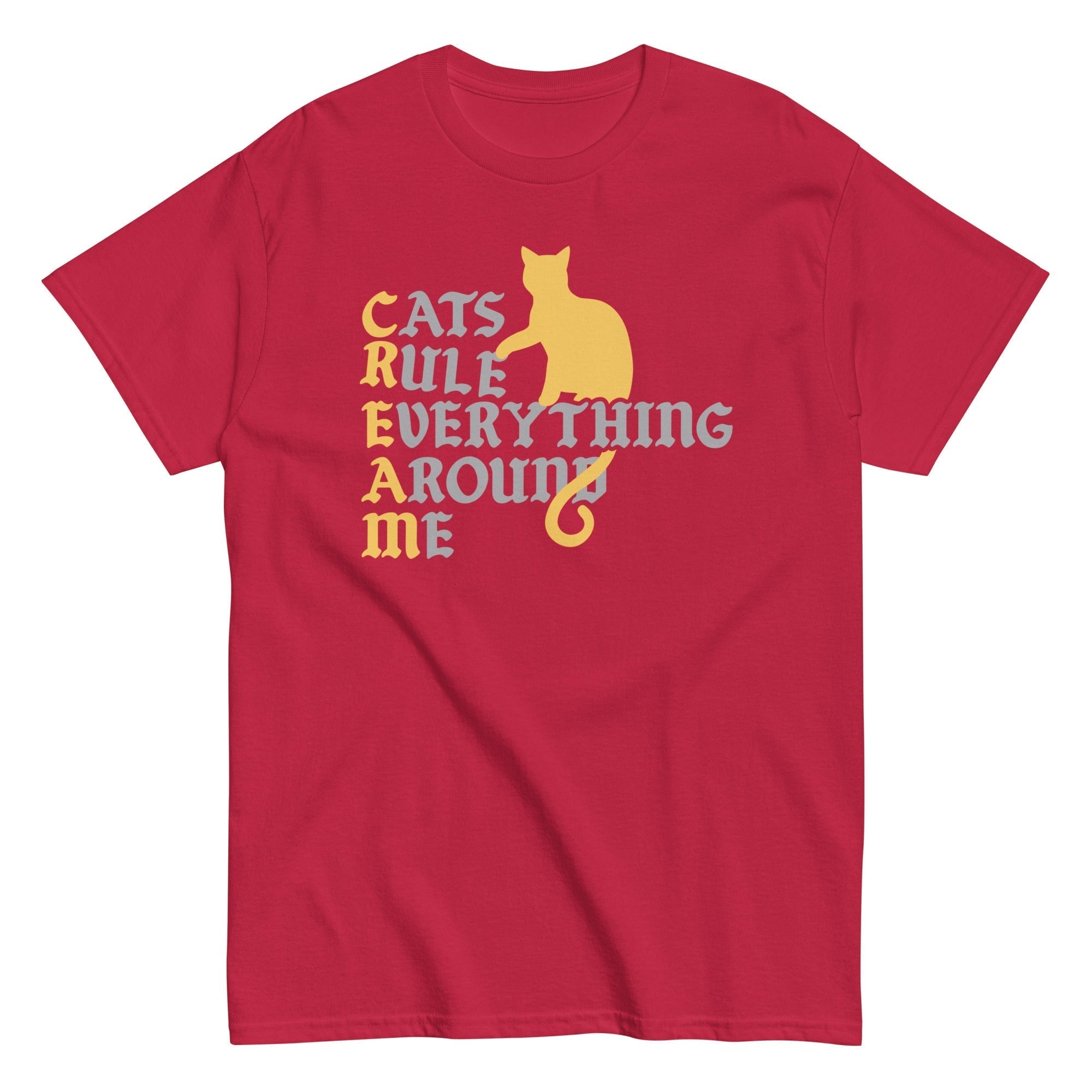 Cats Rule Everything Around Me Men's Classic Tee Hoodie, Sweatshirt | CoreVibeTees.com (Image 3)