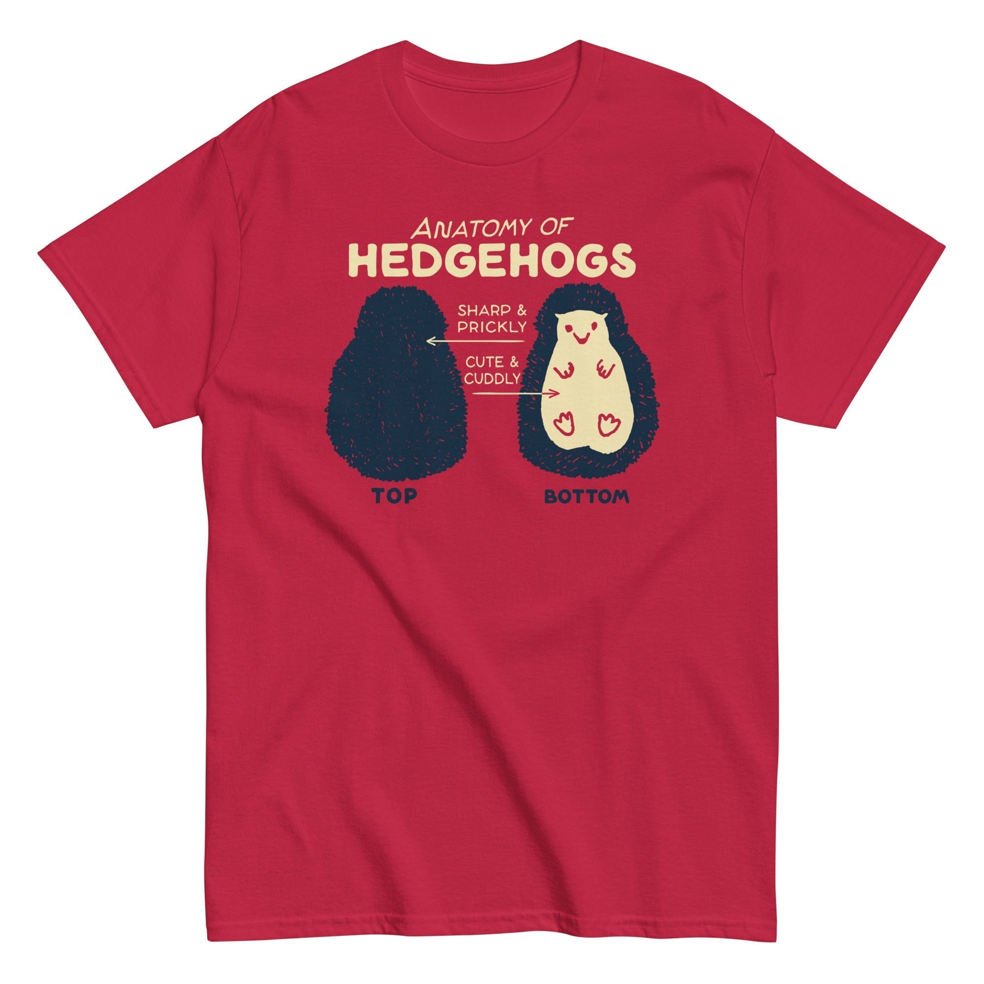 Anatomy Of Hedgehogs Men's Classic Tee Hoodie, Sweatshirt | CoreVibeTees.com (Image 2)