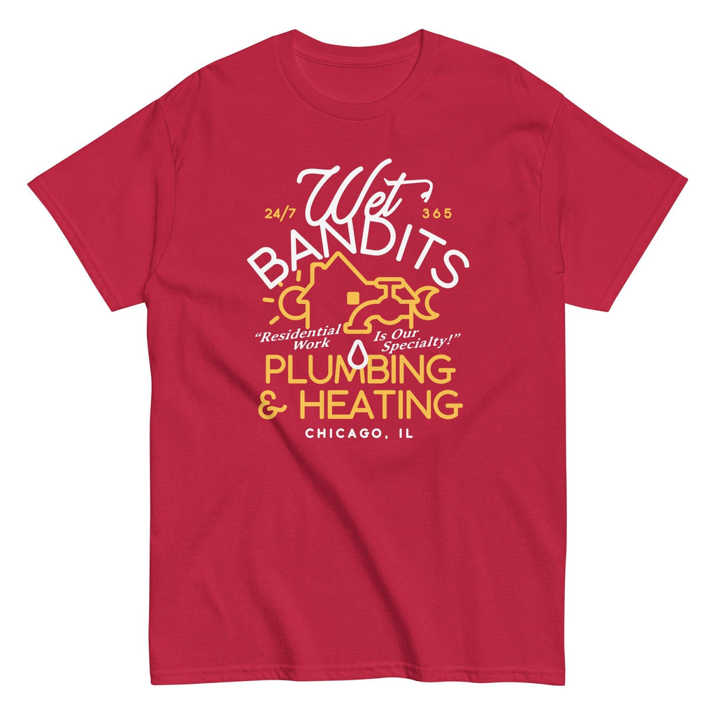 Wet Bandits Plumbing & Heating Men's Classic Tee Hoodie, Sweatshirt | CoreVibeTees.com (Image 5)