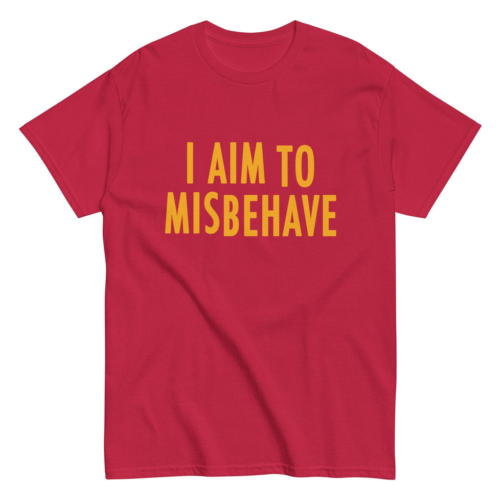 I Aim To Misbehave Men's Classic Tee Hoodie, Sweatshirt | CoreVibeTees.com (Image 4)