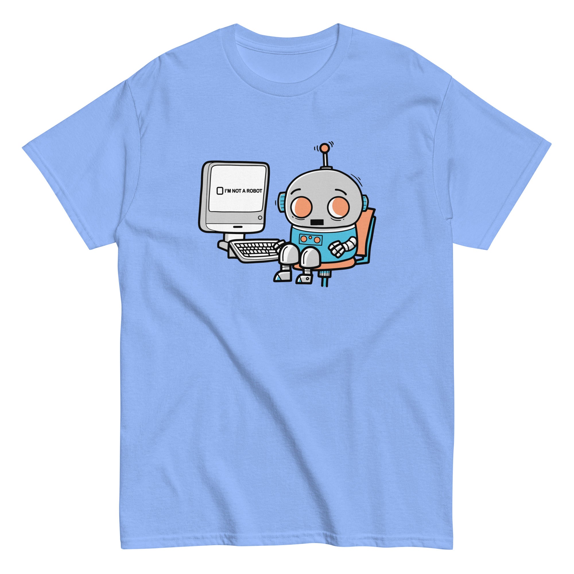 Robot Captcha Men's Classic Tee Hoodie, Sweatshirt | CoreVibeTees.com (Image 4)
