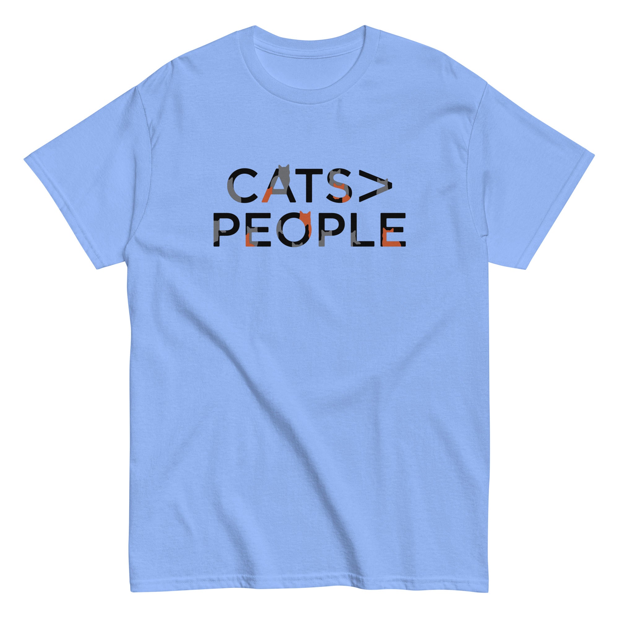 Cats>People Men's Classic Tee Hoodie, Sweatshirt | CoreVibeTees.com (Image 3)